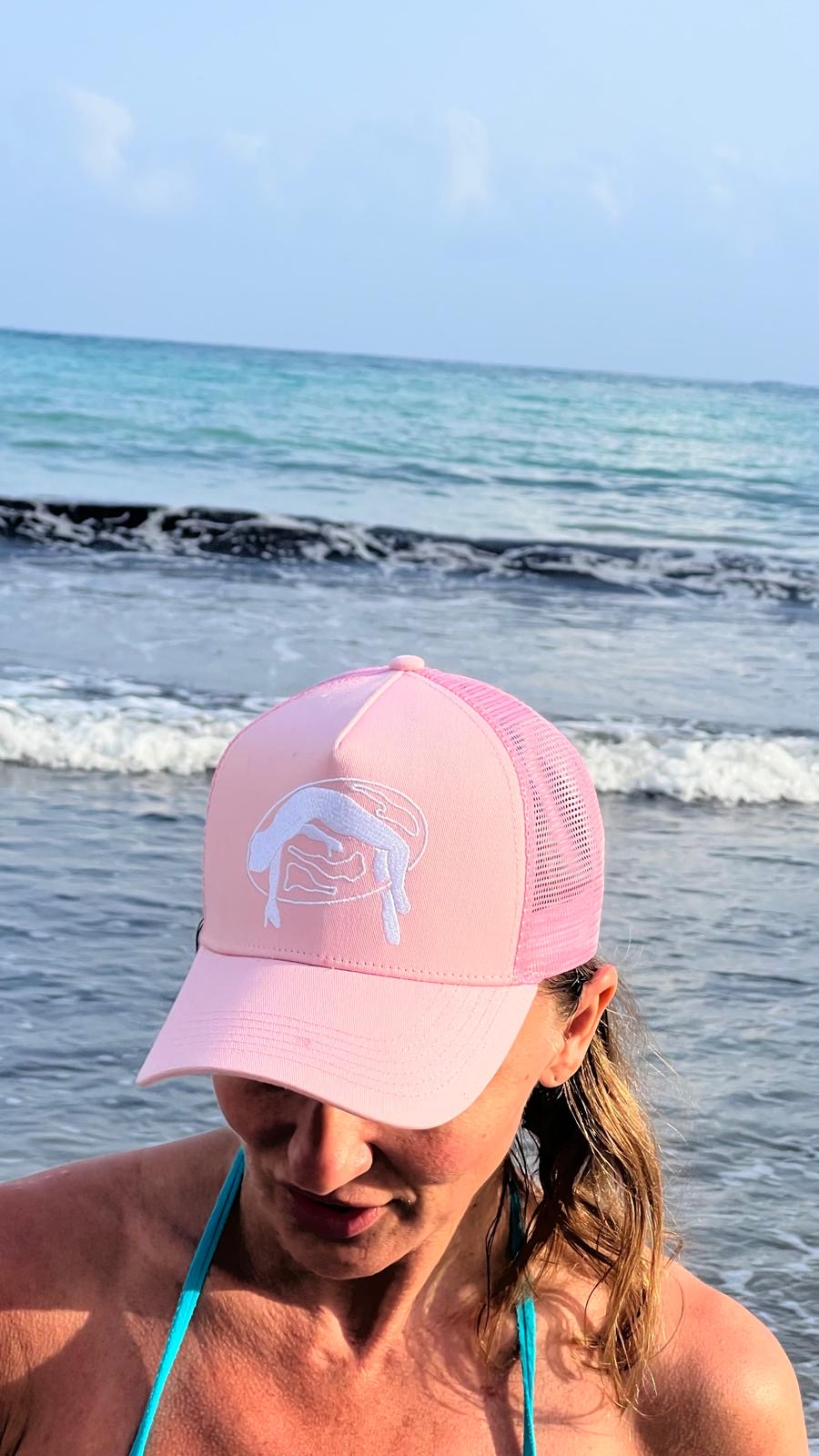 Lifted Rose Cap product shot 10, cotton cap with puff-printed logo