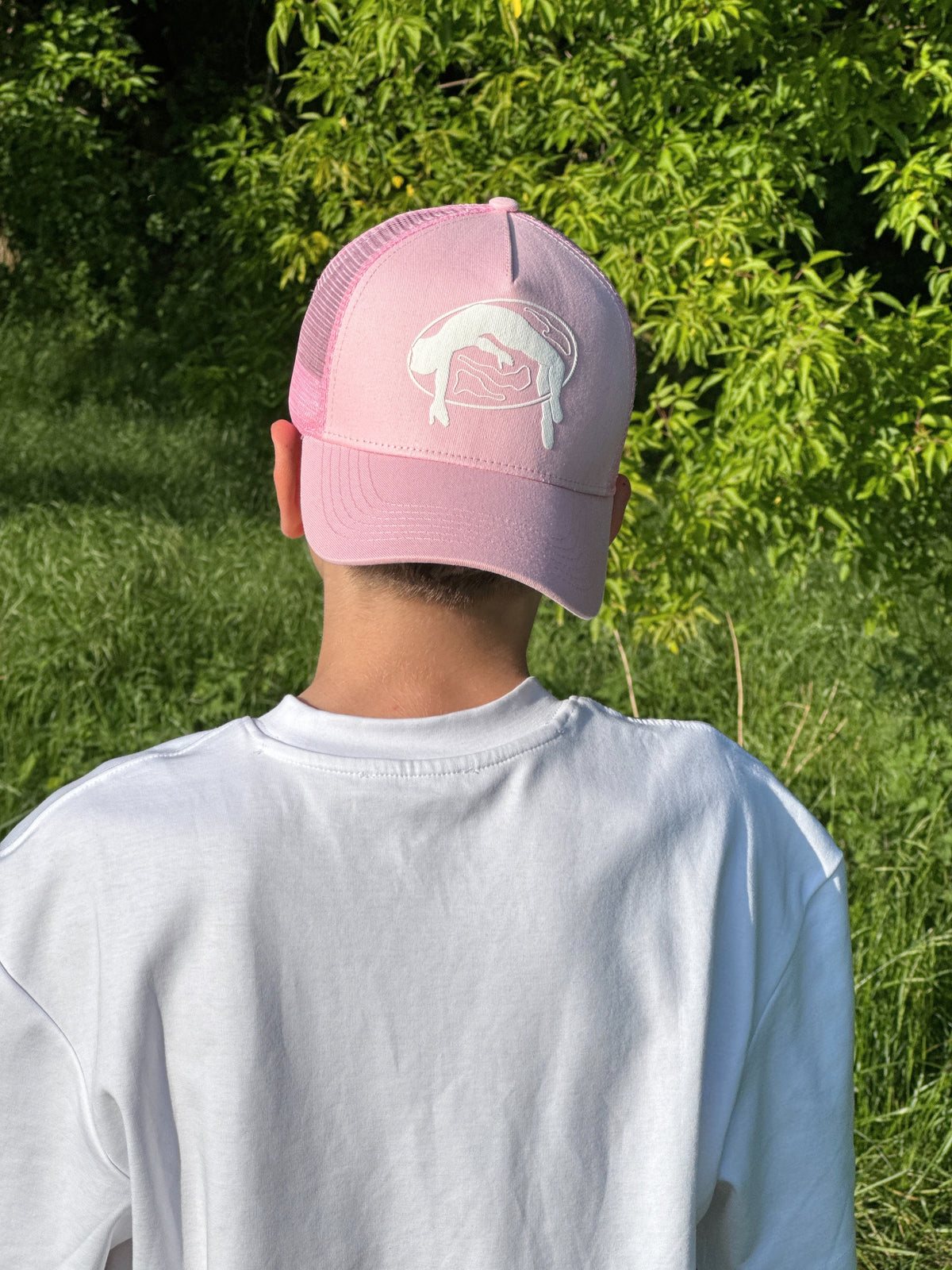 Lifted Rose Cap product shot 8, cotton cap with puff-printed logo