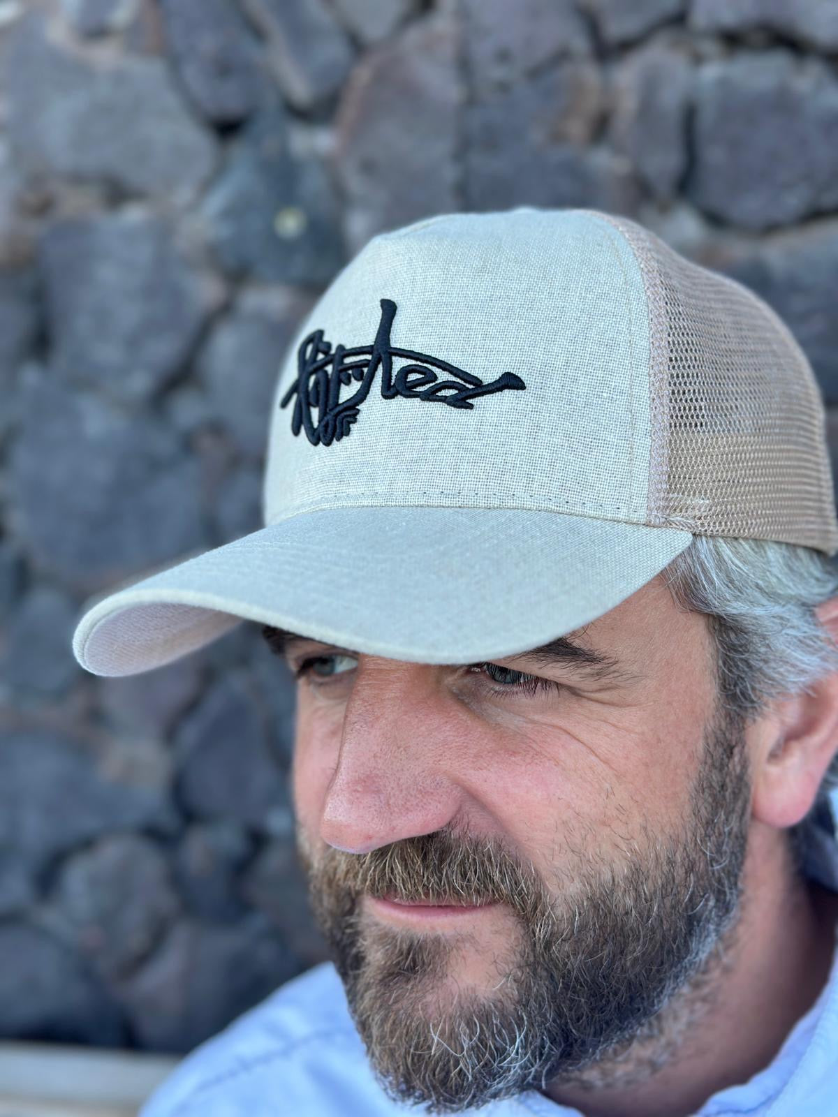 Lifted Hemp Cap product shot 11, hemp cap with 3D embroidered logo
