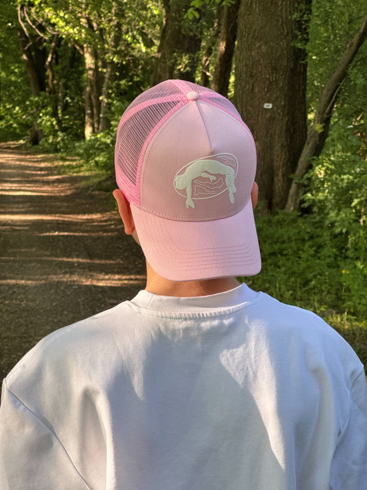 Lifted Rose Cap product shot 9, cotton cap with puff-printed logo