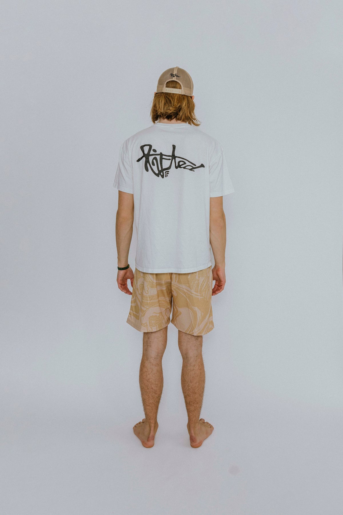 Lifted "Cream" Shorts product shot 12, warm cream swim shorts